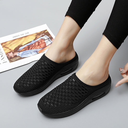 Mesh Mesh Slip-on Large Size Double-sided Slippers