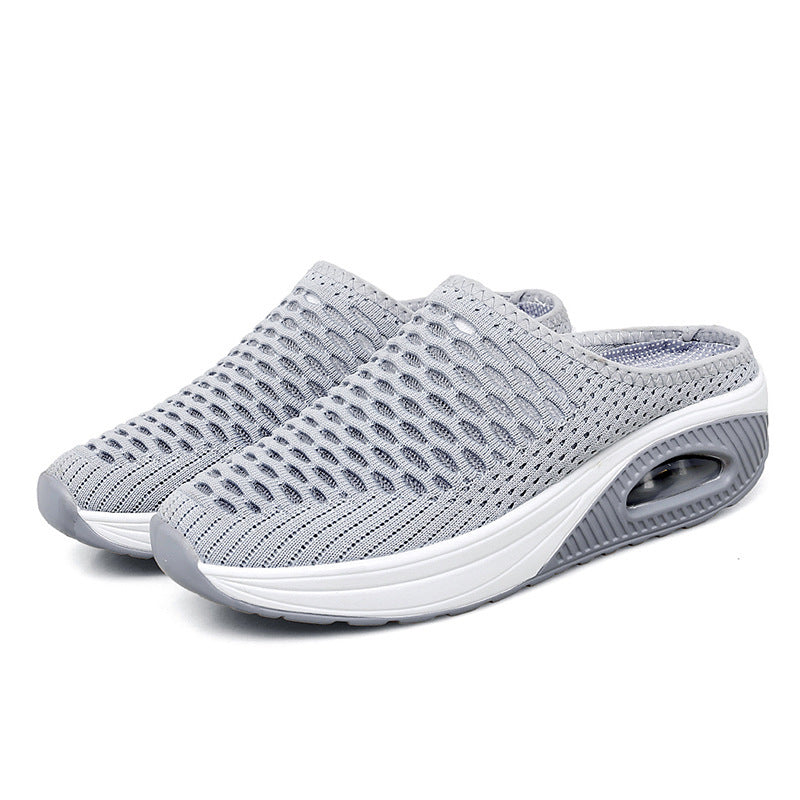 Mesh Mesh Slip-on Large Size Double-sided Slippers