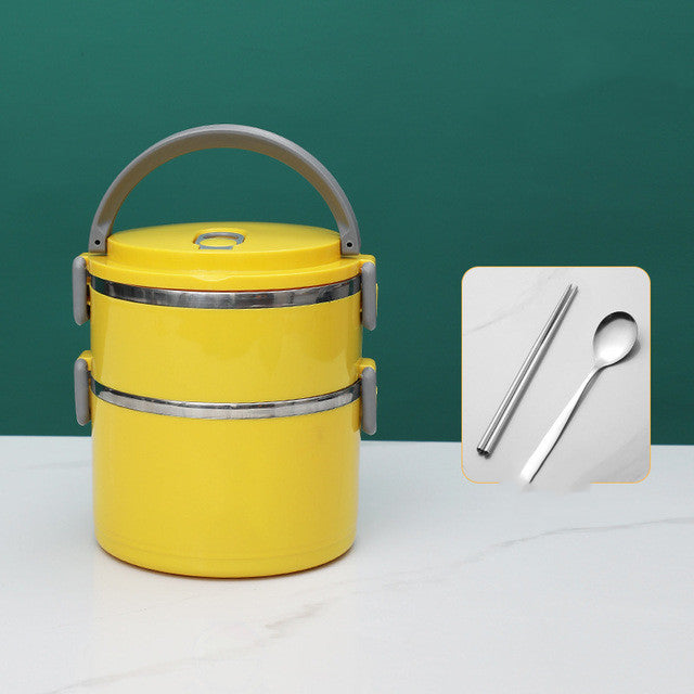 Insulation Large Capacity Lunch Box With Lid Stainless Steel