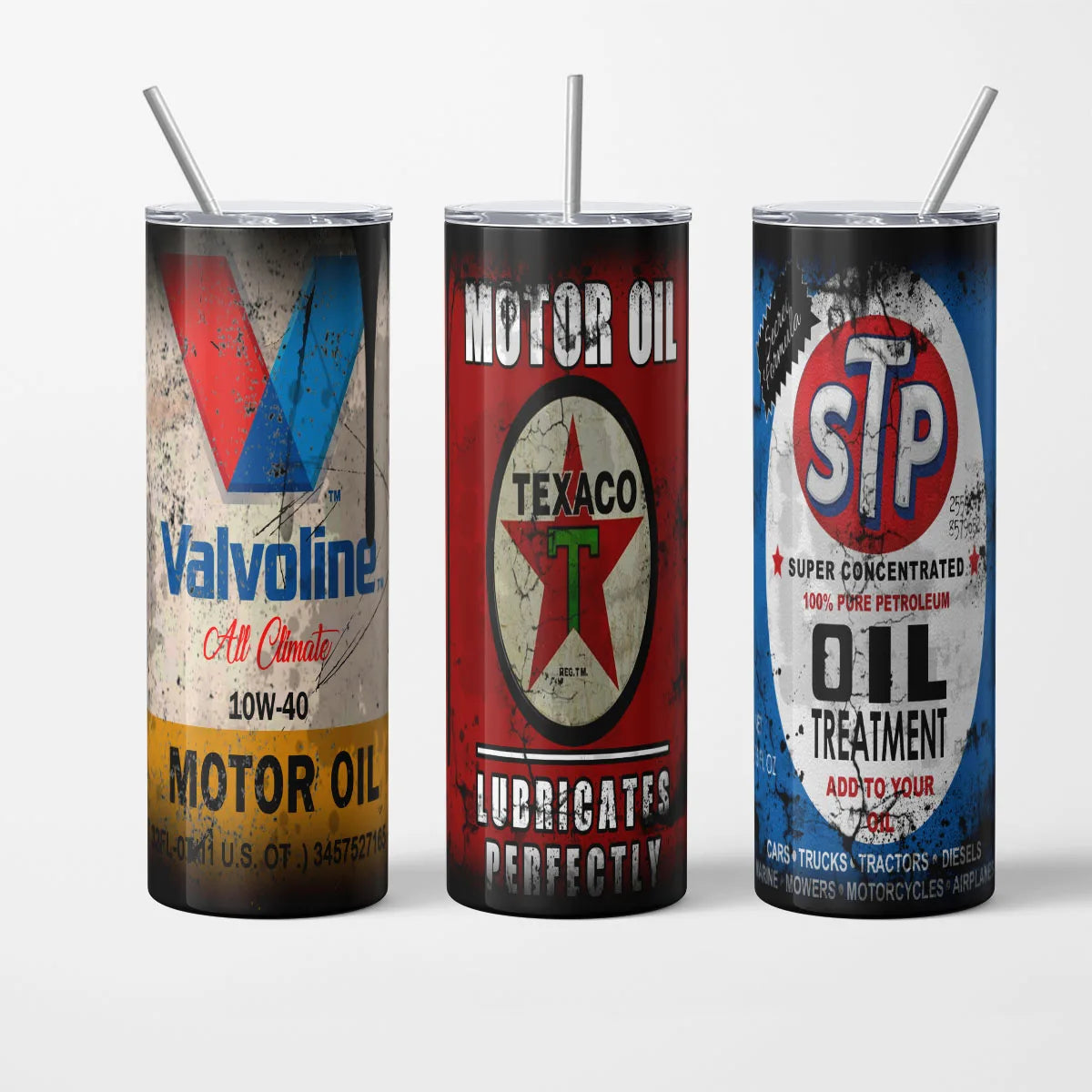 20oz Oil Can Tumbler, Truck and OilVintage STP Oil Treatment Mug - Unique Mechanic's Gift