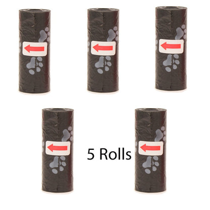 Disposable Pet Poop Bags with leash clip and Bone Bag Dispenser