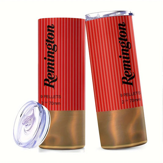 1pcs Bullet 20oz Stainless Steel Tumbler with Straw , Leakproof Travel Cup Gift for Christmas