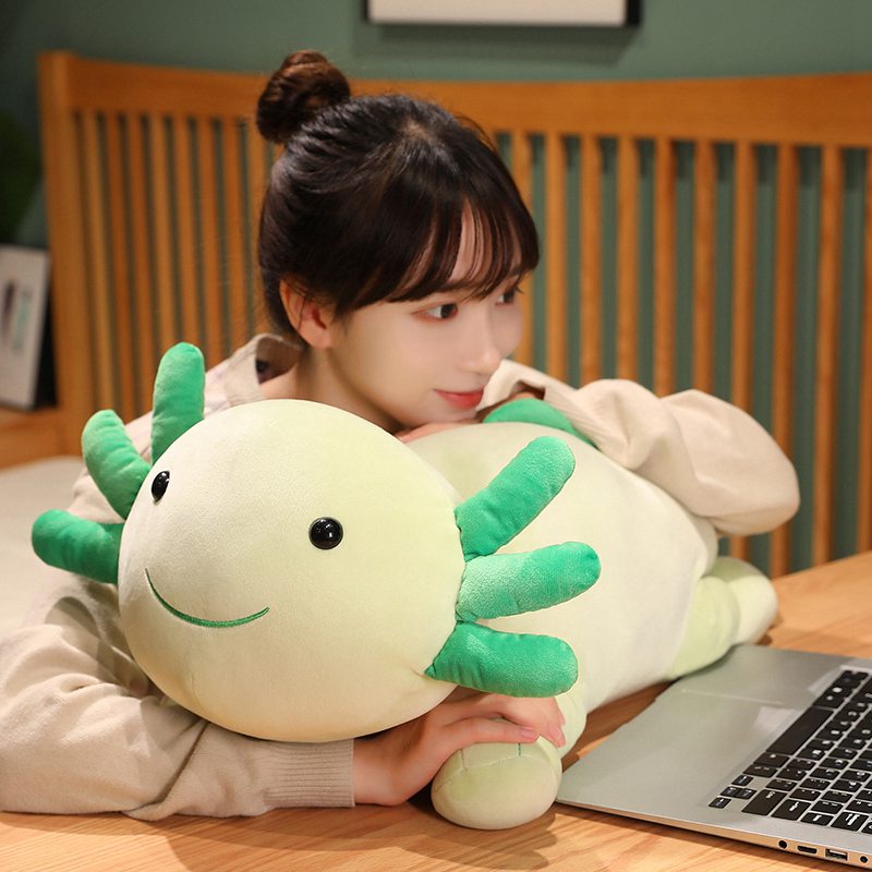 Giant Colorful Plush Toy Axolotl Salamander