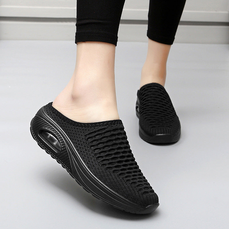 Mesh Mesh Slip-on Large Size Double-sided Slippers