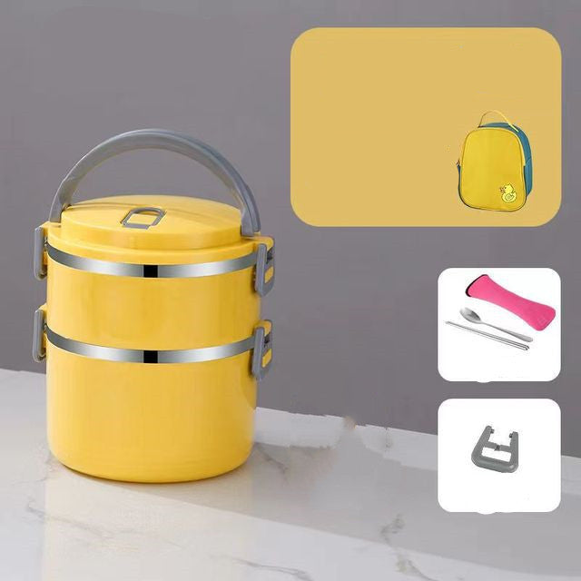 Insulation Large Capacity Lunch Box With Lid Stainless Steel