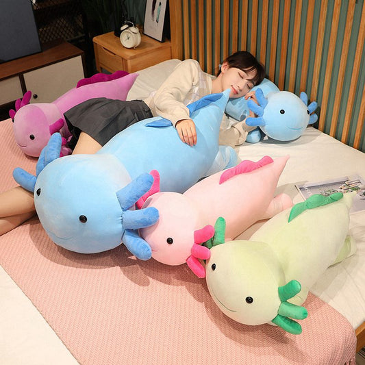 Giant Colorful Plush Toy Axolotl Salamander